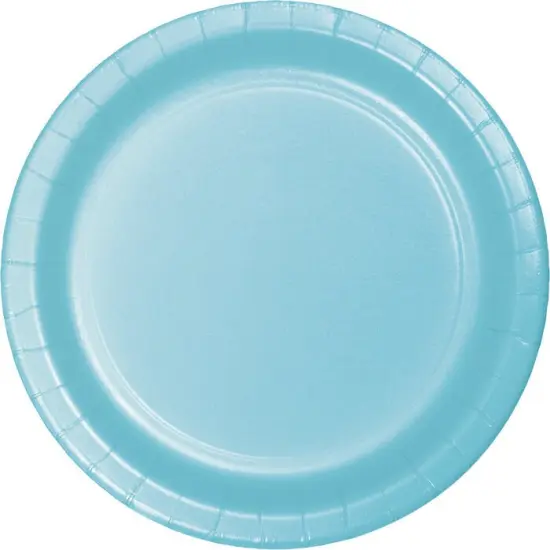 240 pc Bulk Pastel Blue Sturdy Style 8.75 inch 8.75 inch Dinner Plates {1}