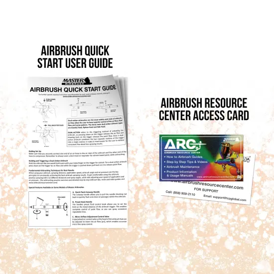 HI-FLOW Precision Pistol Trigger Fixed Dual-Action Gravity Feed Airbrush with High Performance Airbrush Air Compressor with Air Storage Tank {6}