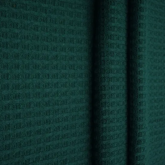 1 Yard Waffle Solid Knit Fabric, 58/60&Prime; Wide Polyester Rayon Spandex Blend OLIVE NEW {6}