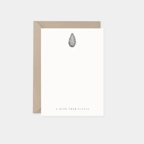 Pine Cone Note Cards {1}