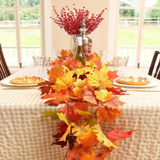 5 Pack Fall Garland - Leaves Garland,Fall Leaf Garland {3}