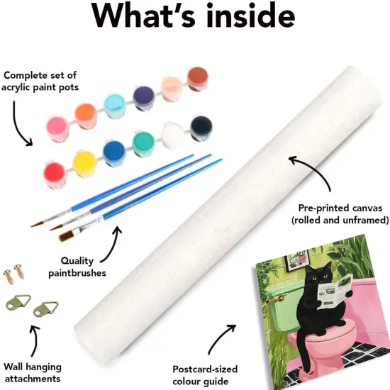 Black Cat Adult Paint by Number Kits on Canvas,16x20 Inch {5}