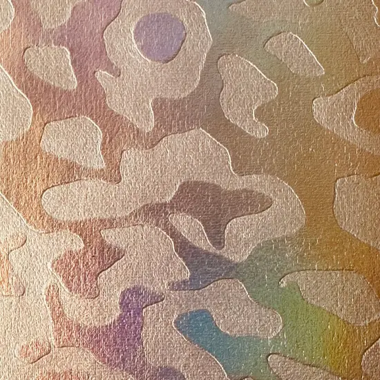 1 Yard Embossed Cheetah Hologram Stretch Velvet Fabric 60" Wide Shiny Spandex Blend for Dancewear & Costumes Gold {1}