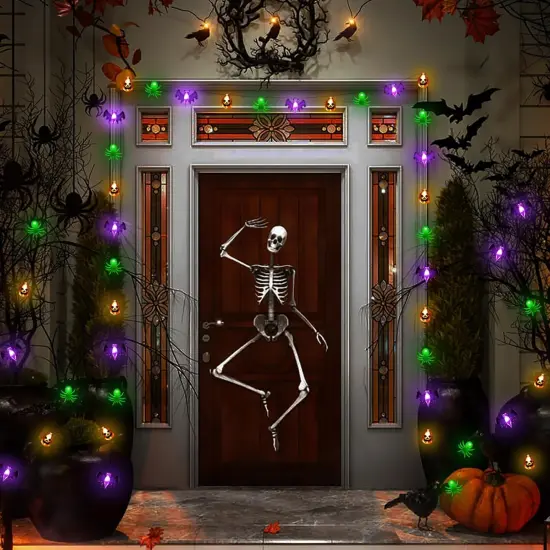 Pumpkin Bat Spider Battery - Halloween Lights Decor {2}