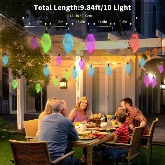Leaf String Light - 9.84 Ft 10 Led (Colored 2Pack) {2}
