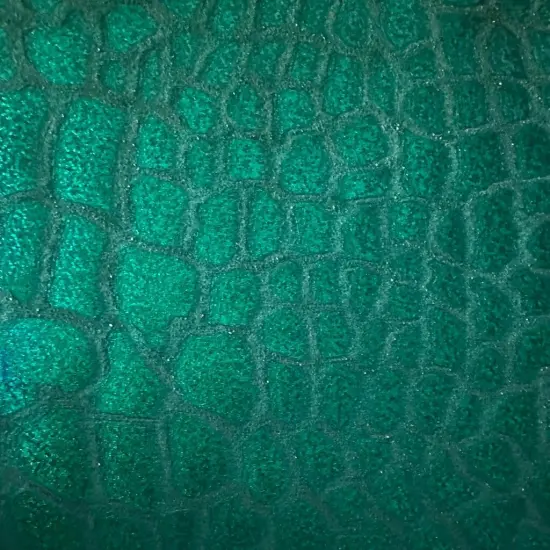 1 Yard Giraffe Stretch Velvet Hologram Fabric 60 Inches Width Red {3}