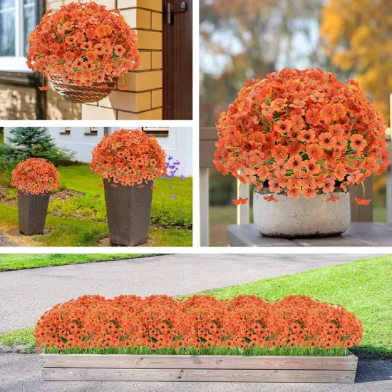 20 Bundles Fall Flowers Artificial for Decoration Outdoors {5}