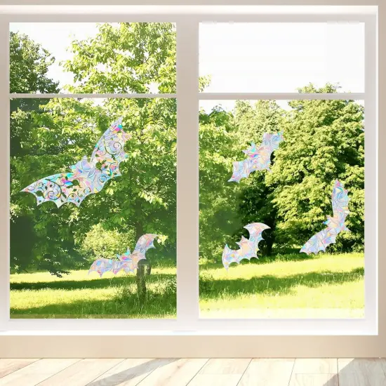 Rainbow Window Clings, 8 PCS Bats {3}