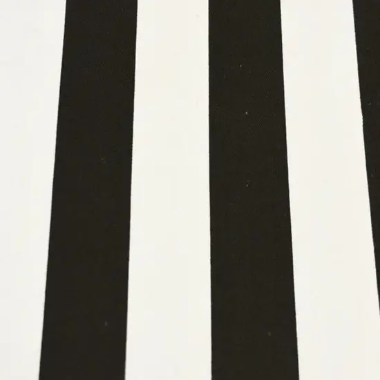 10 Oz 100% Cotton Canvas 2" Stripe 60" Wide Outdoor Fabric Black {2}
