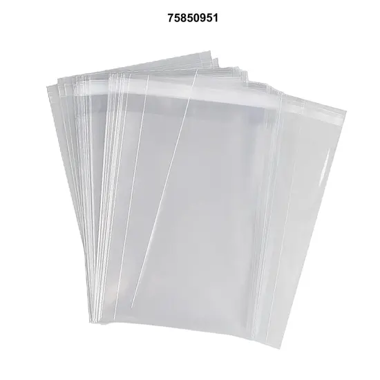 1.2 Mil Poly Lip & Tape Bags for Self-Seal 11 7/16'' x 14 1/4'' {2}
