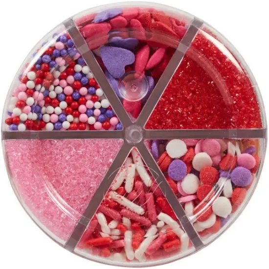 PWilton 6 Cell Happy Valentine's Day Sprinkles Mix 6.6 oz. {5}
