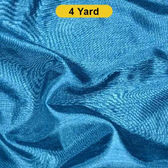 Shantung Satin Fabric 60" Wide Satin Dupioni Silk, Multiple Colors Peacock {1}