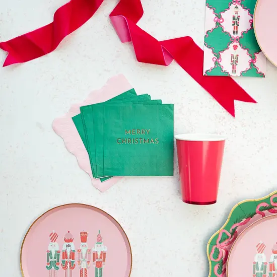 MERRY CHRISTMAS COCKTAIL NAPKINS {2}