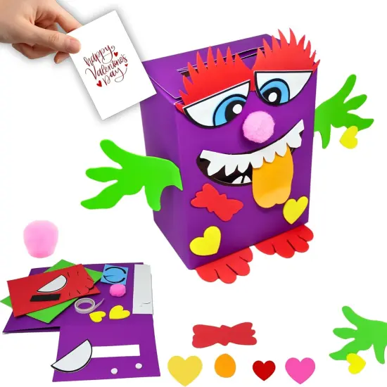 4E&rsquo;s Novelty DIY Monster Mailbox &ndash; Fun Valentine Day Monster Mailbox & Toy Mailbox for Kids {1}