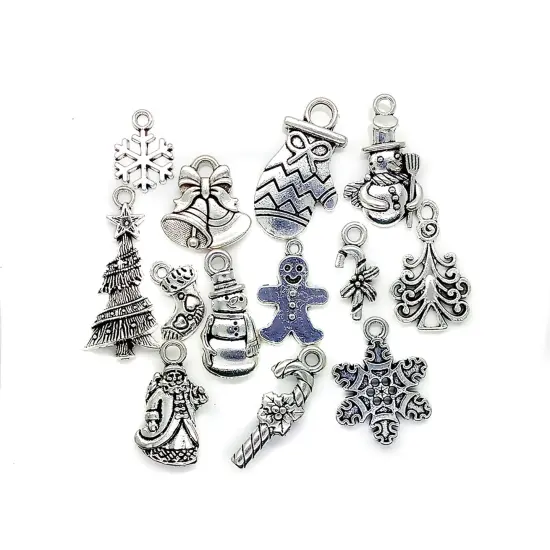 Christmas Charm Mix, 13 pieces Holiday Theme Charms, Adorabilities {3}