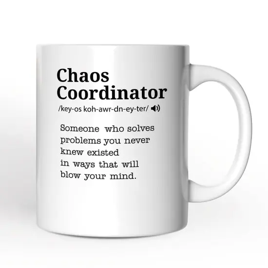 Chaos Coordinator Definition Mug, Funny Gift For Her {1}