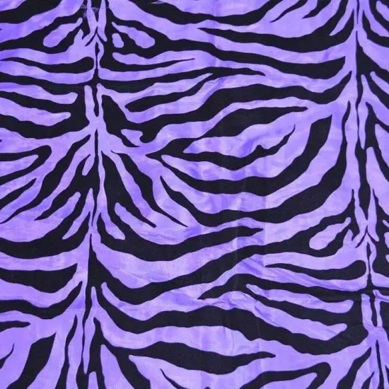 Flocking Velvet Zebra on Taffeta Fabric 60" Wide for Curtains, Apparel & Costumes Platinum Zebra {5}