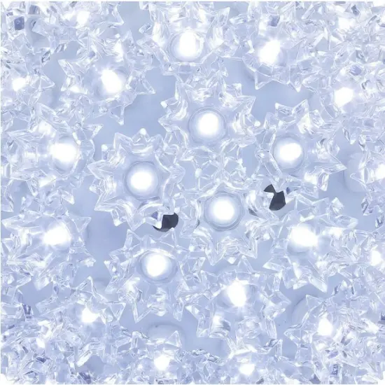 Perfect Holiday Clear Starlight Sphere 50 LED Christmas Lights White {6}