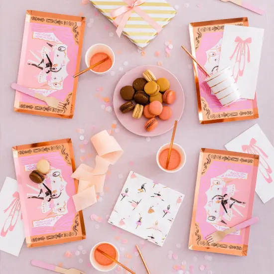 PIROUETTE BALLET THEMED LARGE NAPKINS {6}