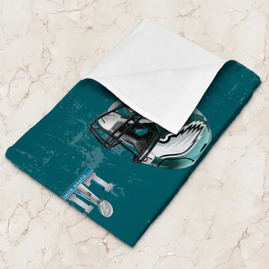 NFL Philadelphia Eagles 2025 Super Bowl LIX Multi Champ Conquerors Fan Towel 2 Pack 16X25 Inches {4}
