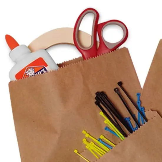 Flat Kraft Paper Bags 5" x 7 1/2" {6}