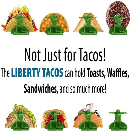 Liberty Sculpted Little Green Army Men Taco & Snack Holder {4}