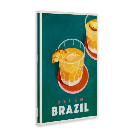 Stupell Industries Belem Brazil Cocktail Canvas Wall Art Design by The Whiskey Ginger {3}