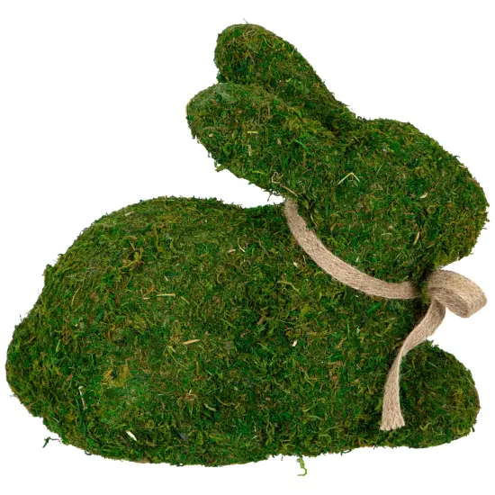 Northlight Green Moss Sitting Easter Bunny Rabbit Spring Figure - 11" {4}