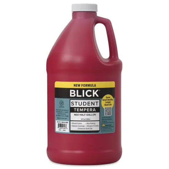 Blick Student Tempera Paint - Red, 64 oz bottle {2}