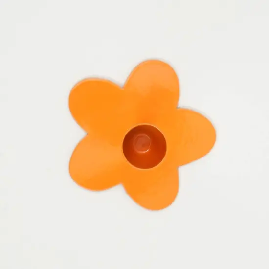 Floral Fusion Candle Holder, Orange {6}