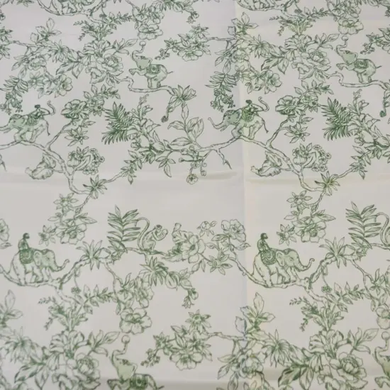 Ben Toile Satin Dull Fabric 58/60" Wide Premium French Design Blush Pink {5}