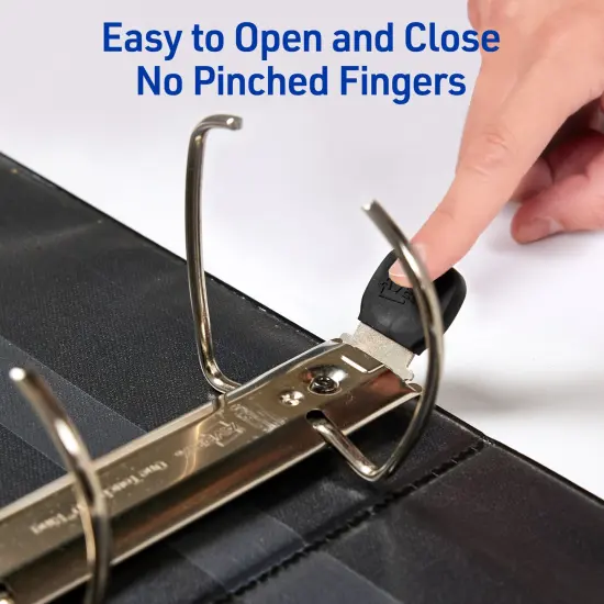 Avery Heavy-Duty View 3 Ring Binder, 2 Inch One Touch EZD Rings, 540-Sheet Capacity, 2.8 Inch Wide Spine, Customizable Clear Cover and Spine, 1 Green Binder (79683) {3}