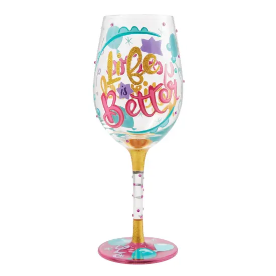 Enesco Lolita Life When Retired Wine Glass {1}