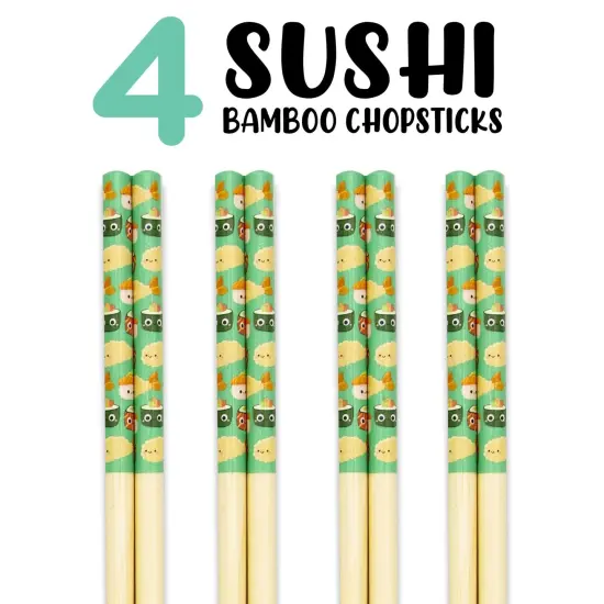 Sushi Time GAMAGO Cast Bamboo Chopsticks | Set of 4 {3}