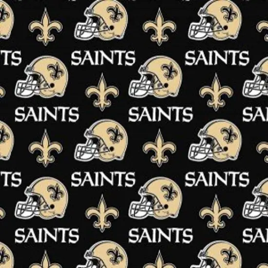 Licensed NFL New Orleans Saints Cotton 6283-D Fabric by the Yard {1}