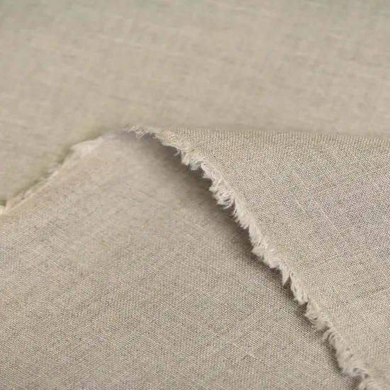 1 Yard Natural Stone Washed Linen Fabric, Lightweight Solid 56 Inches Wide for Apparel and Home Deecor {4}