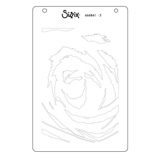 Sizzix A6 Stencil 4/Pkg by Stacey Park-Belle of the Ball {6}