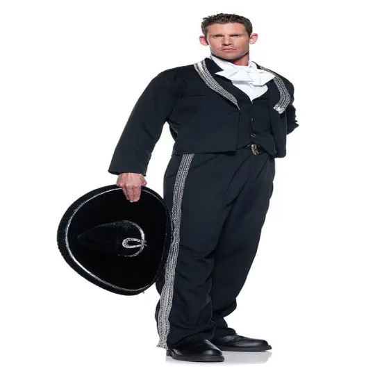 Mexican Mariachi Man Adult Costume & Hat Set {2}