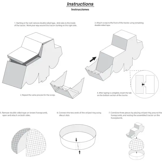 Big Dig Construction Centerpiece 3D Truck Honeycomb Shaped Dirt Pile - 1ct {5}
