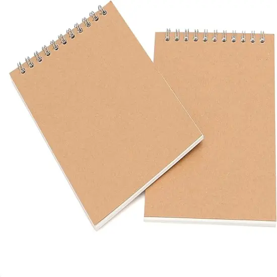 25 Pack A6 Sketch Notebooks, 120 Pages 60 Sheets Top Spiral Bound Pocket Sketchbooks {4}