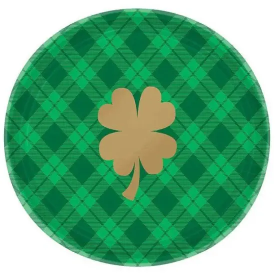 St. Patrick's Plaid Oval Platter - 18ct {1}