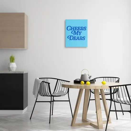 Stupell Industries Blue Cheers My Dears Canvas Wall Art Design by House of Lulu {2}