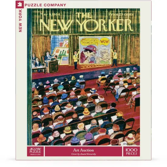 New York Puzzle Company Art Auction 1000 Piece Piece Jigsaw Puzzle {1}