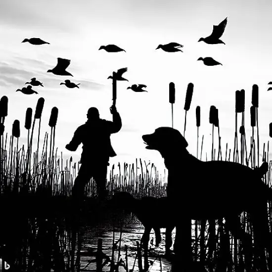 Duck Hunter with retriever dog #2 edible cake topper (1/4 Sheet) {1}