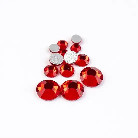 Crystal Lane DIY Combo Glass Flatback Rhinestones SS3 / SS6 / SS12 Light Siam {1}