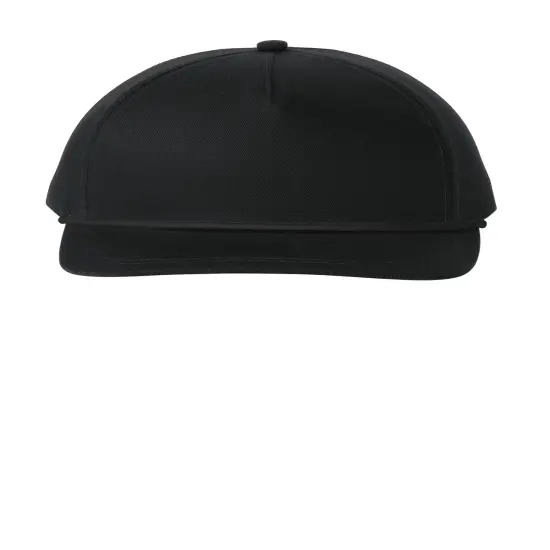 Port Authority&reg; Classic Five Panel Rope Cap Black/ Black {1}