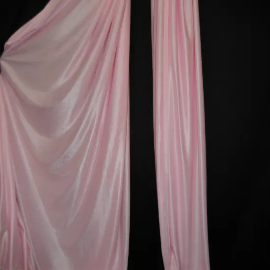 1 Yard Low Stretch Lt. Pink Tricot Polyester Fabric 108&Prime;-120&Prime; Wide {3}