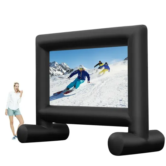 Portable Inflatable Projector Screen with Blower and Bag for Outdoor Home Theater Setup {1}