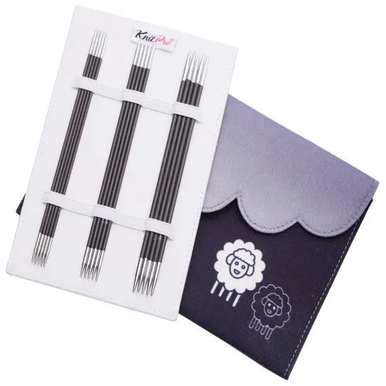 KnitPro-Karbonz Starter Dble Pointed Knitting Needle Set 6"-Set Of Five {3}