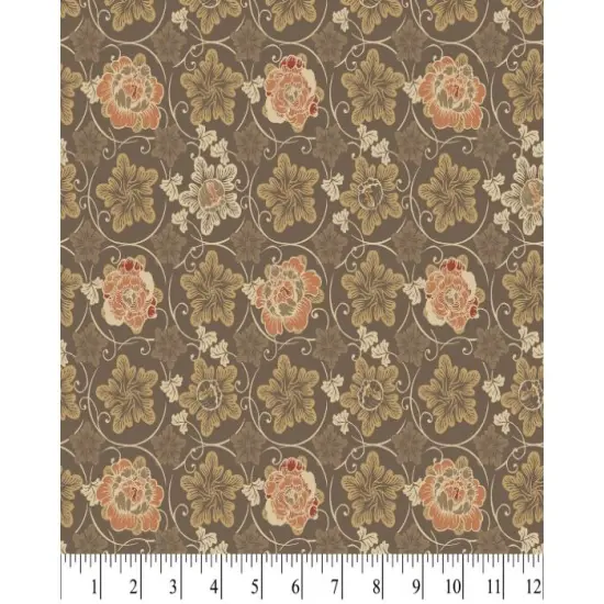 Vine Floral Cotton Fabric by The Yard | By the Yard | Sewing and Crafting | 44 inches wide {1}